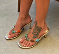 Gemstone Gold Heels