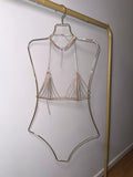 Chain diamanté gold bralet